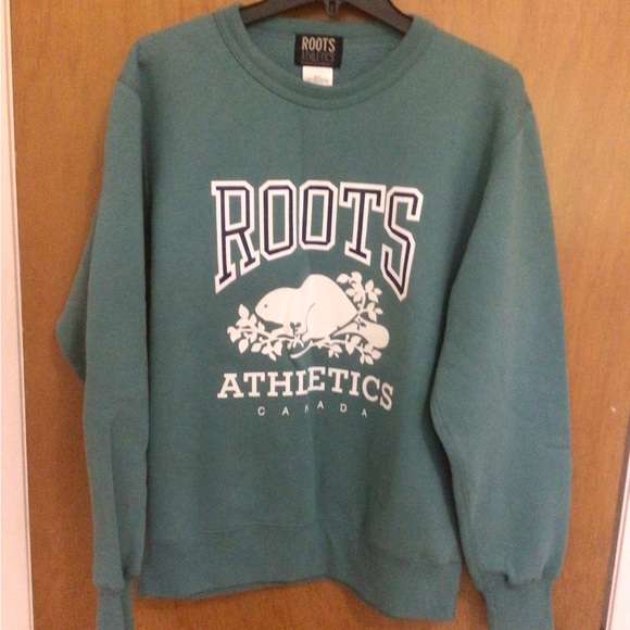 Roots Athletics Teal Sweatshirt - Picture 1 of 2